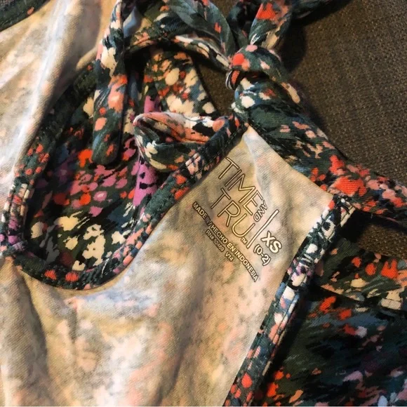 Time and Tru Summer Floral Midi Dress Size XS - Picture 11 of 12